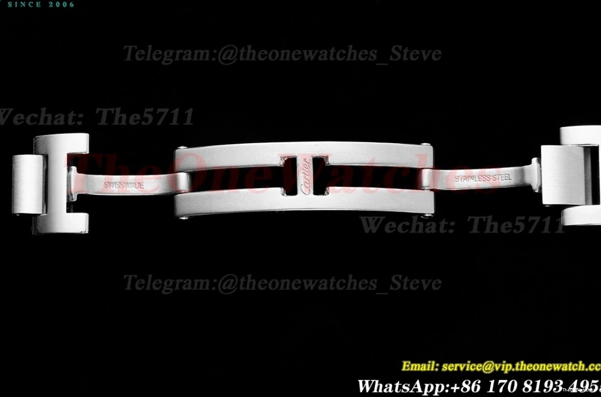 SS Cartier White AF De Bleu Dial SS Ballon 28mm Quartz 0227